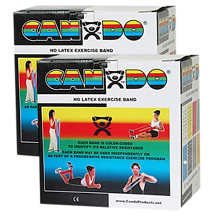 Cando International Latex Free Exercise Band, 100 yards - Black, X Heavy CanDo-10-5655